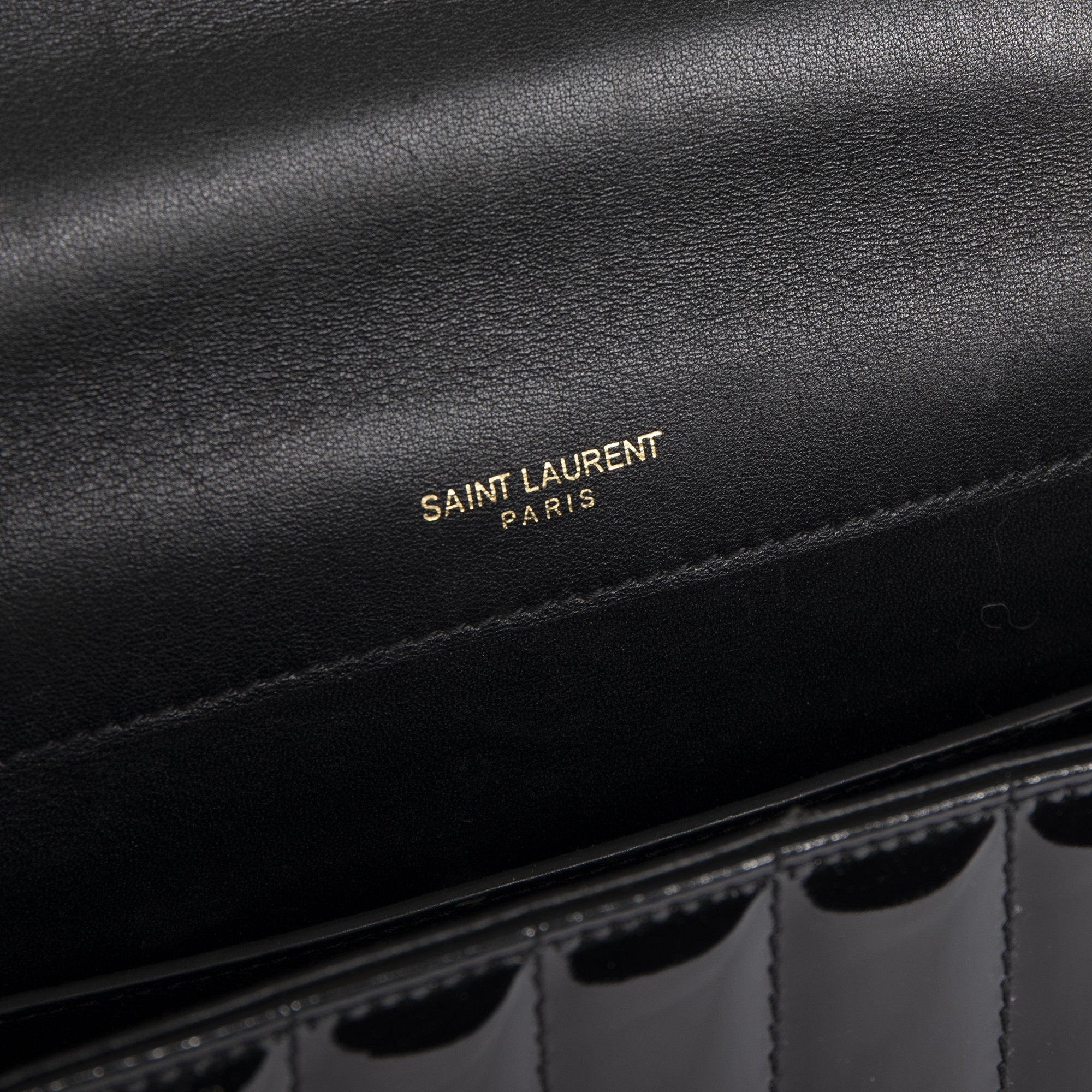 Yves Saint Laurent Large Quilted Monogram Vicky Bag