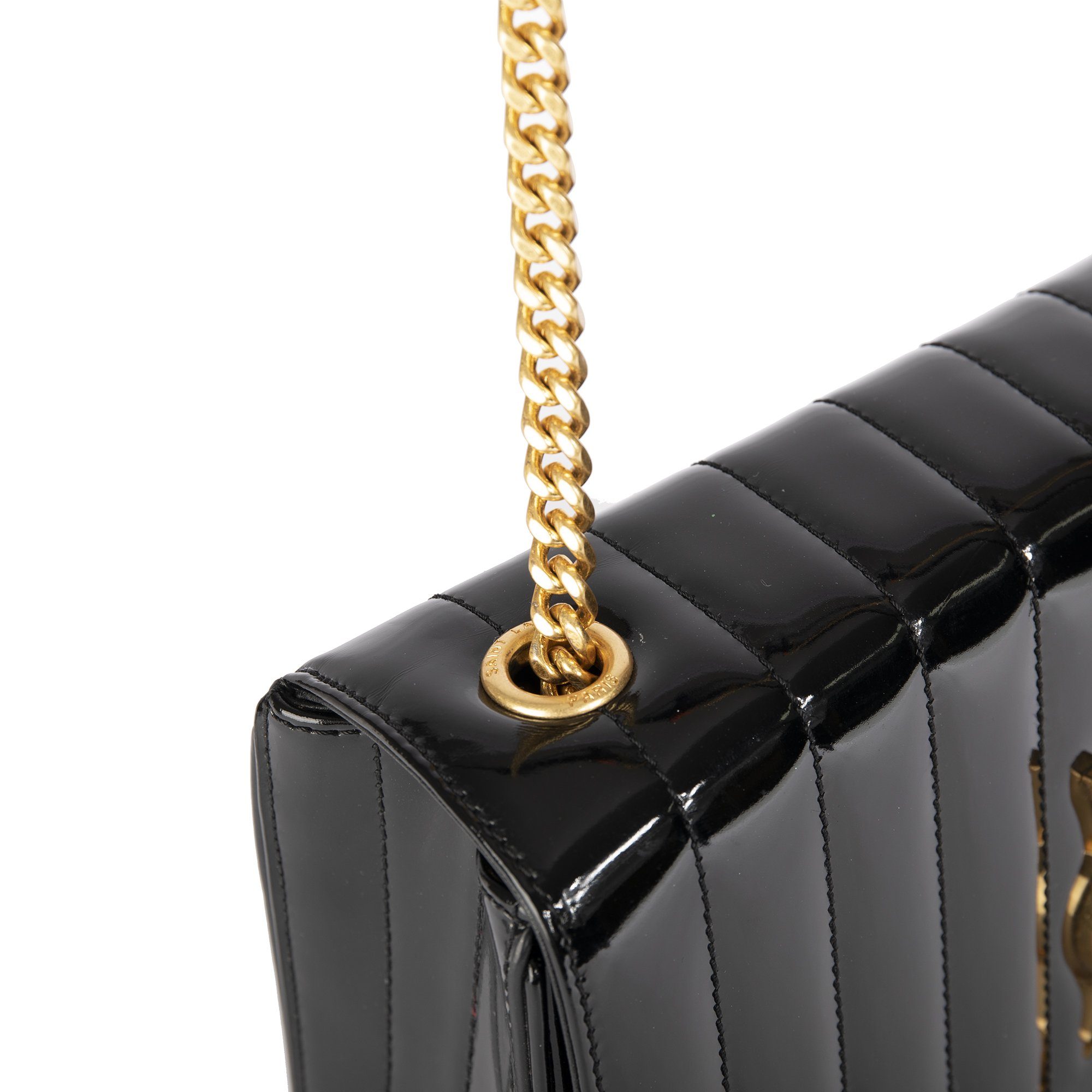 Yves Saint Laurent Large Quilted Monogram Vicky Bag