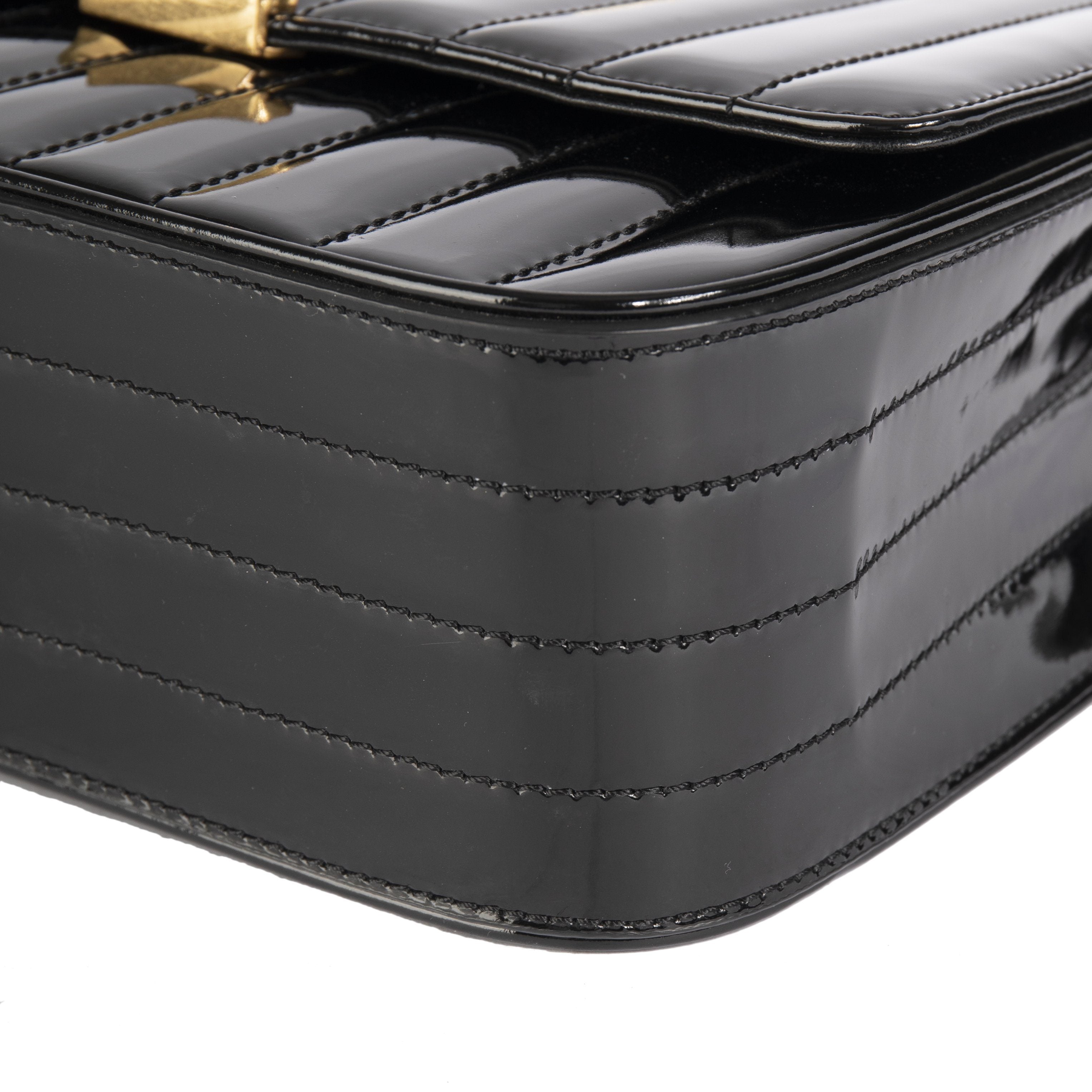 Yves Saint Laurent Large Quilted Monogram Vicky Bag