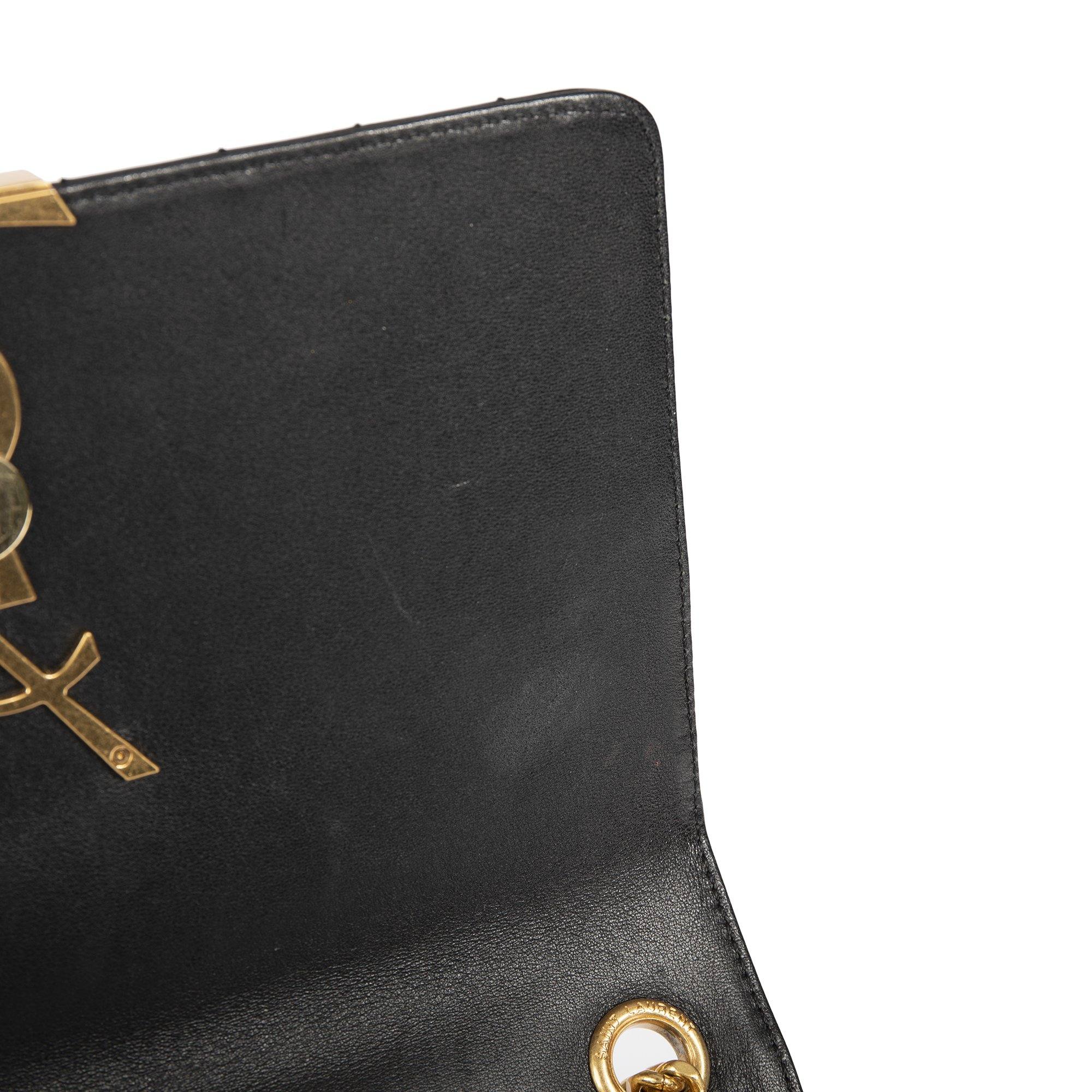 Yves Saint Laurent Large Quilted Monogram Vicky Bag