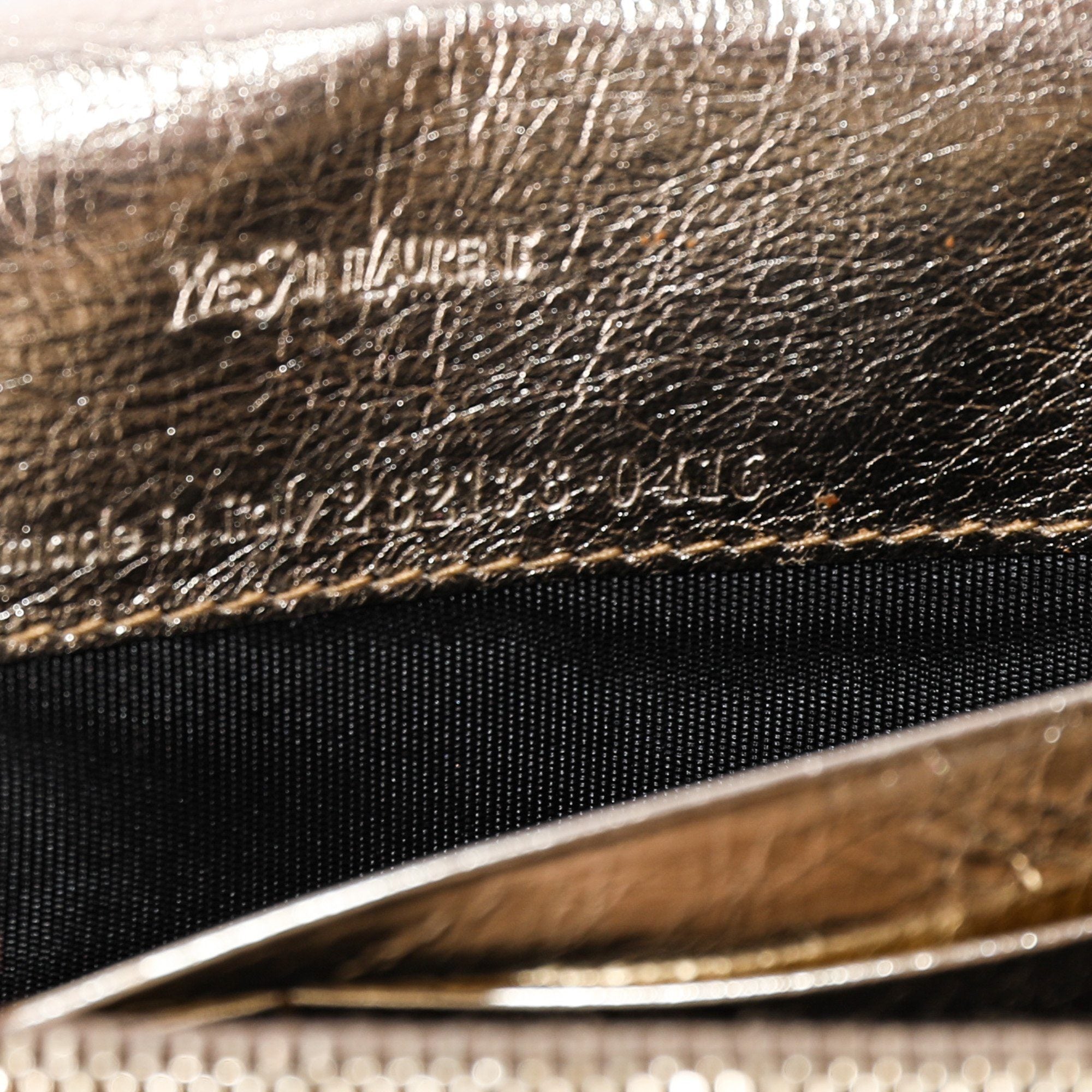 Yves Saint Laurent Metallic Belle Du Jour Chain Wallet