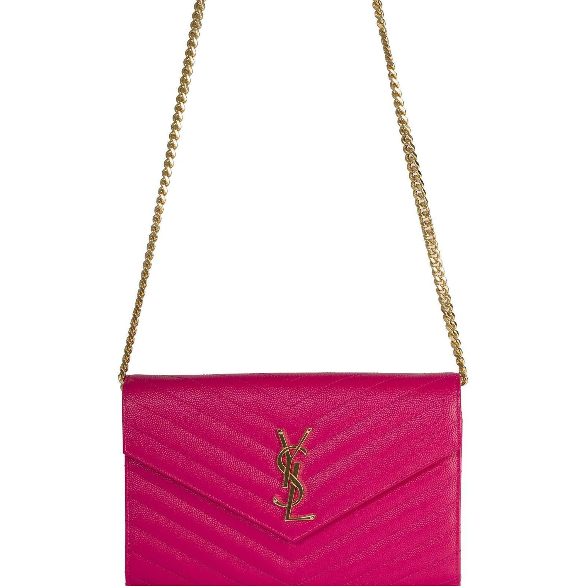 Yves Saint Laurent Monogram Chain Wallet