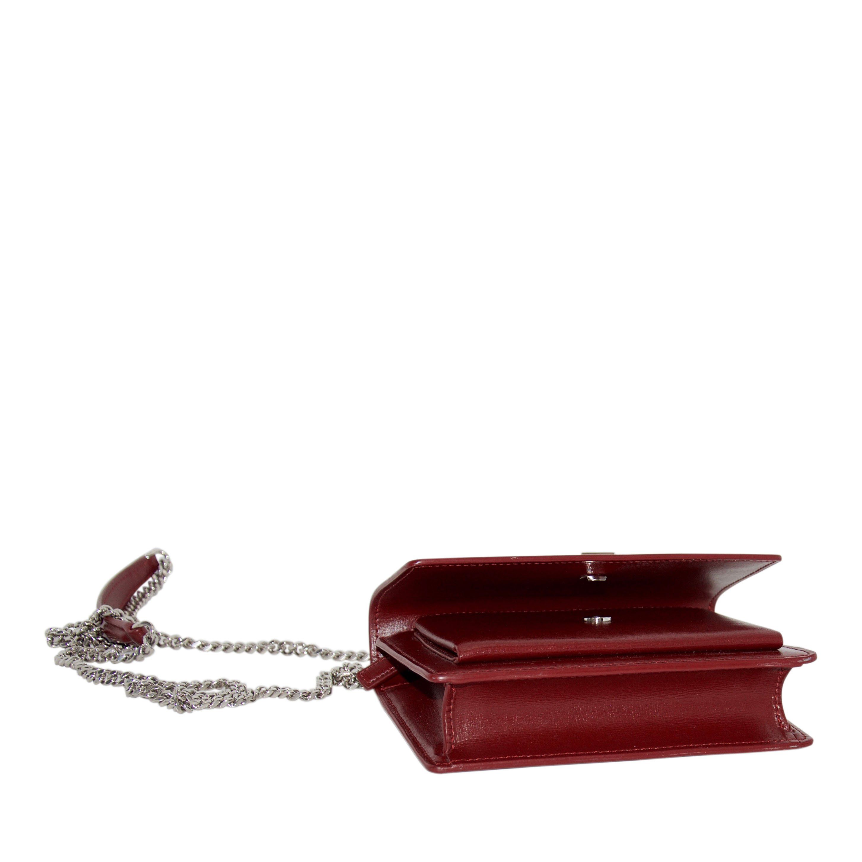 Yves Saint Laurent Small Sunset Chain Wallet Bag